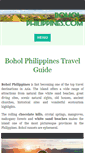 Mobile Screenshot of bohol-philippines.com