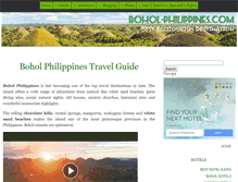 Tablet Screenshot of bohol-philippines.com